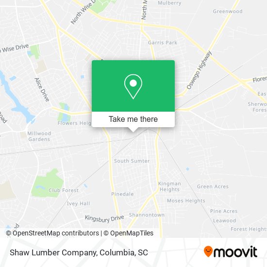 Shaw Lumber Company map