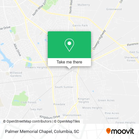 Palmer Memorial Chapel map