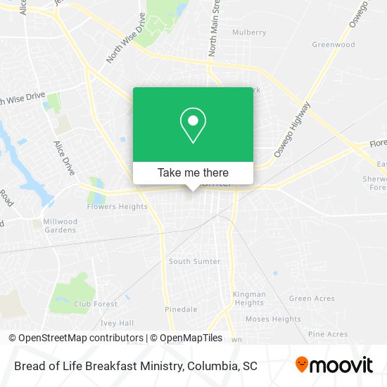 Bread of Life Breakfast Ministry map