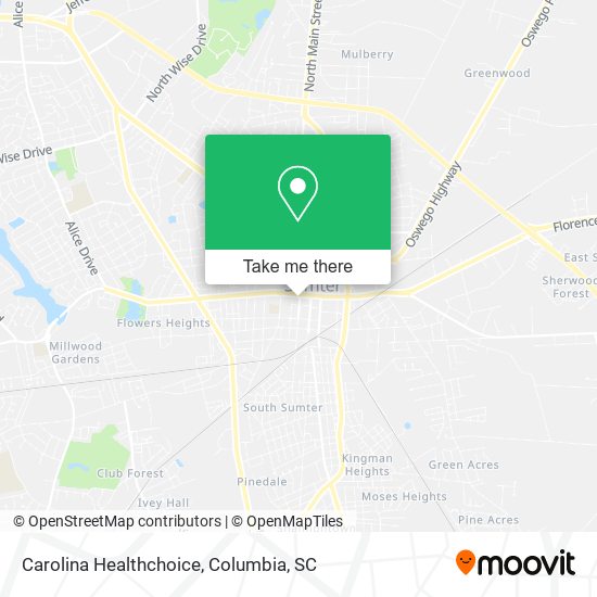 Carolina Healthchoice map