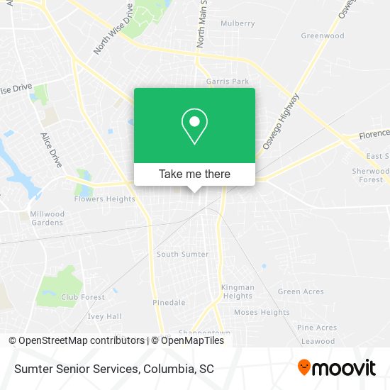 Mapa de Sumter Senior Services