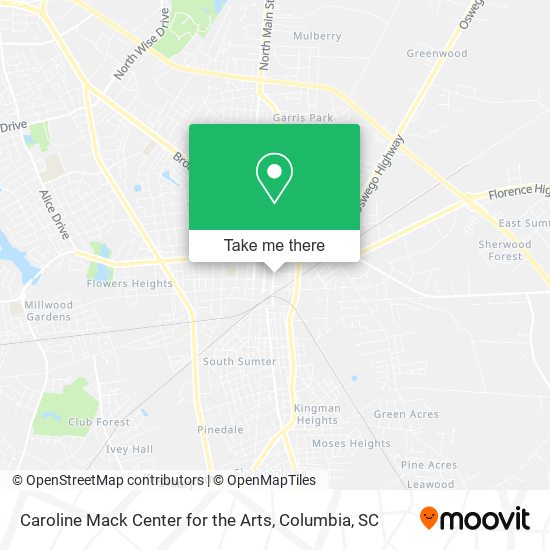 Mapa de Caroline Mack Center for the Arts