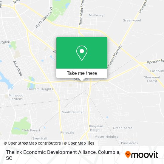 Mapa de Thelink Economic Development Alliance