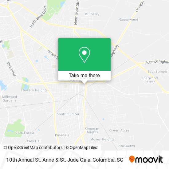 10th Annual St. Anne & St. Jude Gala map