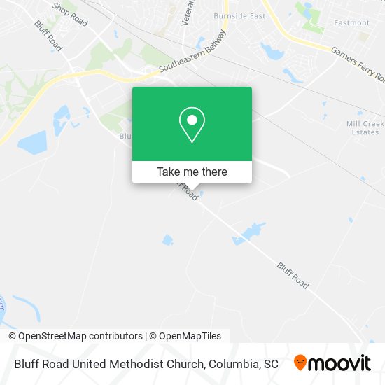 Bluff Road United Methodist Church map