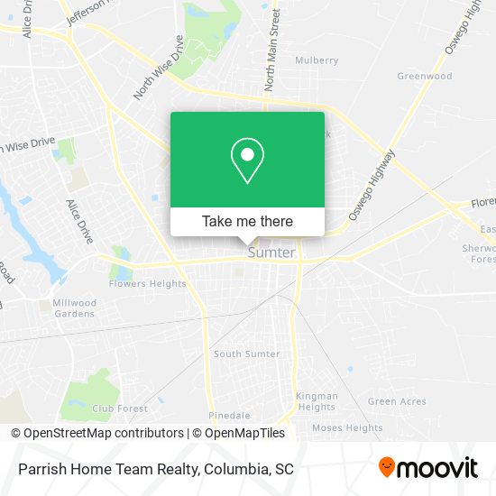 Parrish Home Team Realty map