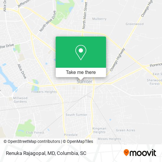 Mapa de Renuka Rajagopal, MD
