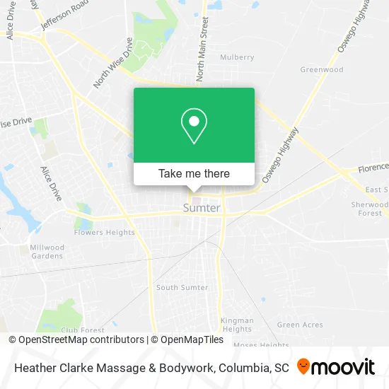 Mapa de Heather Clarke Massage & Bodywork