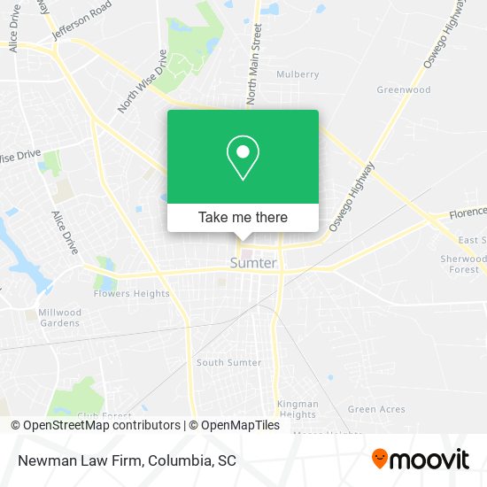 Mapa de Newman Law Firm