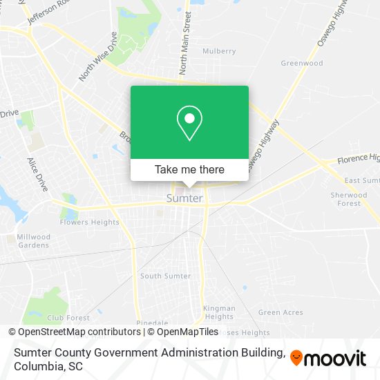 Mapa de Sumter County Government Administration Building