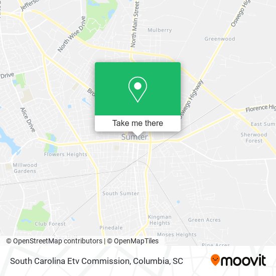 South Carolina Etv Commission map