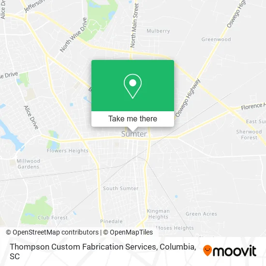 Thompson Custom Fabrication Services map