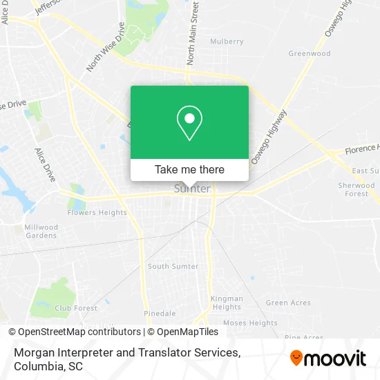 Morgan Interpreter and Translator Services map