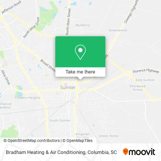 Bradham Heating & Air Conditioning map