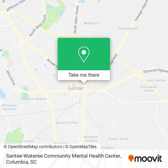 Santee-Wateree Community Mental Health Center map