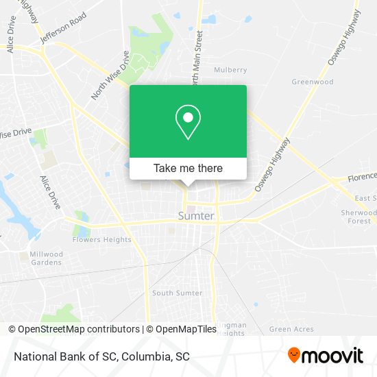 National Bank of SC map