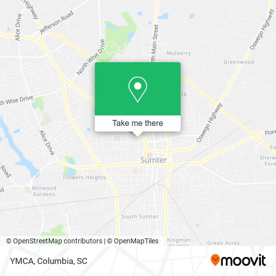 YMCA map