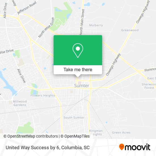 United Way Success by 6 map