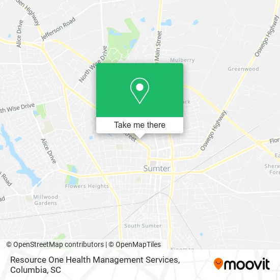 Resource One Health Management Services map