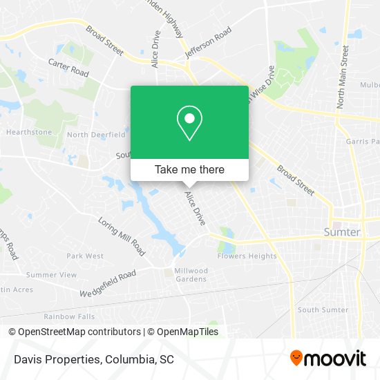 Davis Properties map