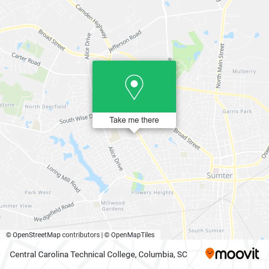 Mapa de Central Carolina Technical College