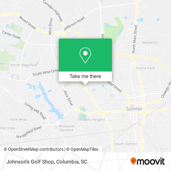 Mapa de Johnson's Golf Shop