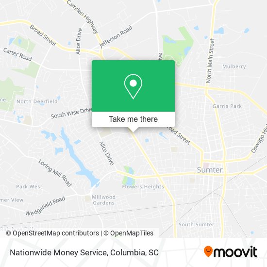 Nationwide Money Service map