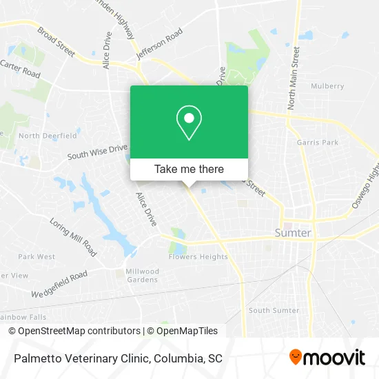 Palmetto Veterinary Clinic map