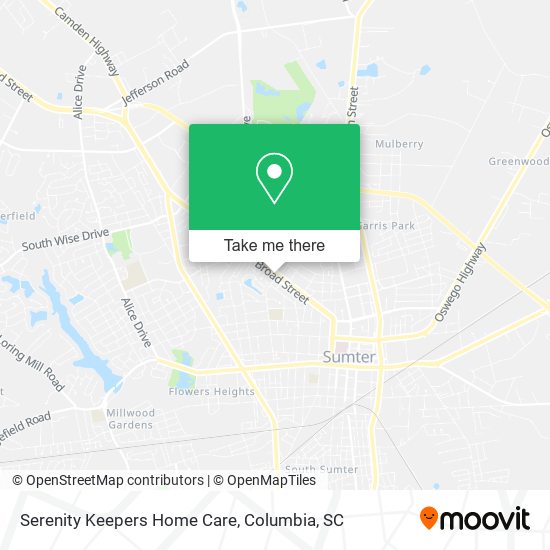Mapa de Serenity Keepers Home Care