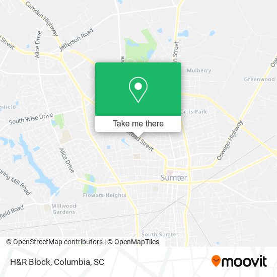 H&R Block map