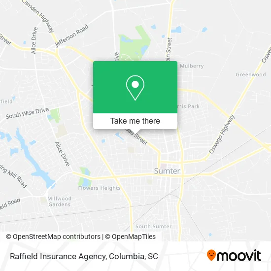 Raffield Insurance Agency map