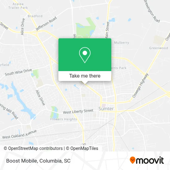 Boost Mobile map