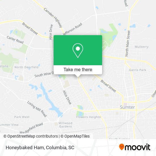 Mapa de Honeybaked Ham