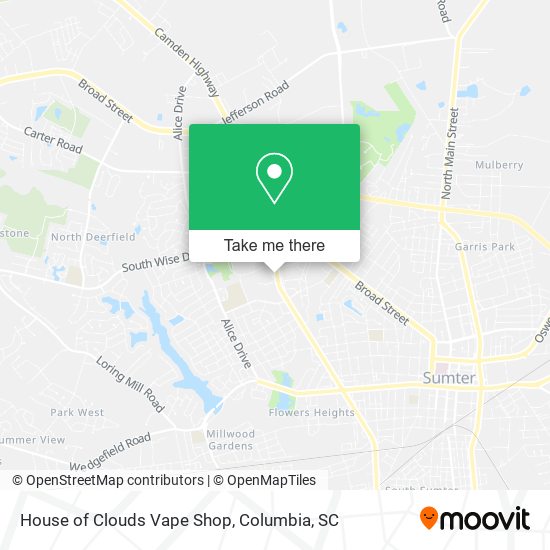 House of Clouds Vape Shop map