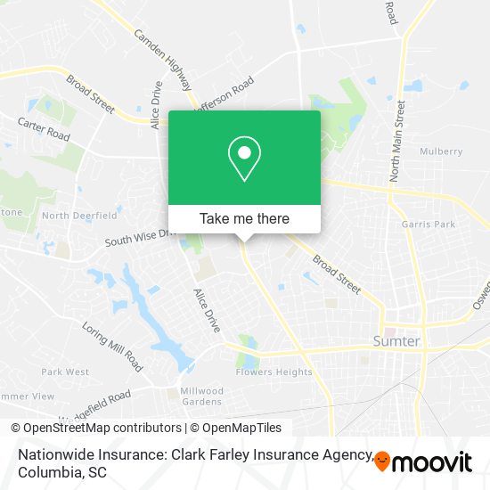 Mapa de Nationwide Insurance: Clark Farley Insurance Agency