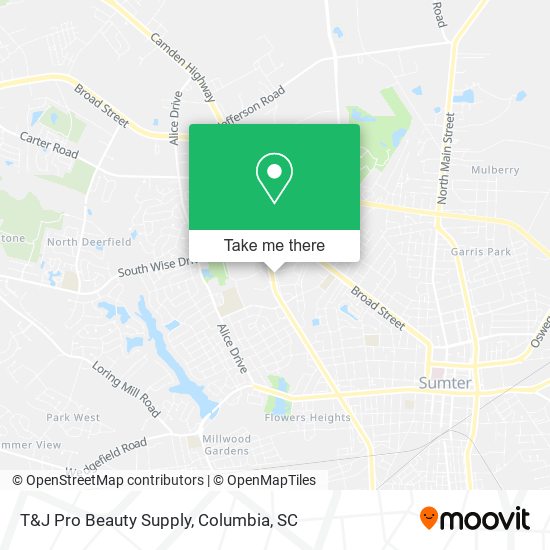 T&J Pro Beauty Supply map