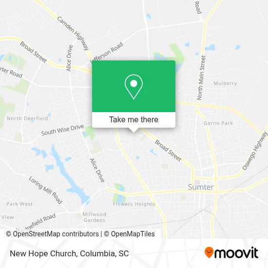 New Hope Church map