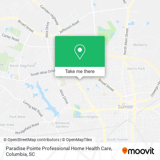 Paradise Pointe Professional Home Health Care map