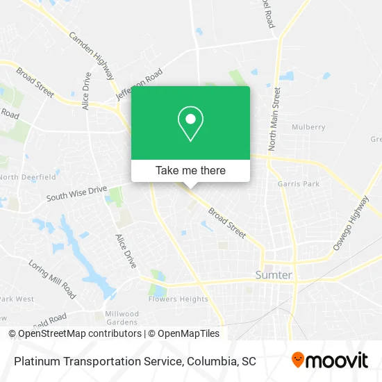 Platinum Transportation Service map