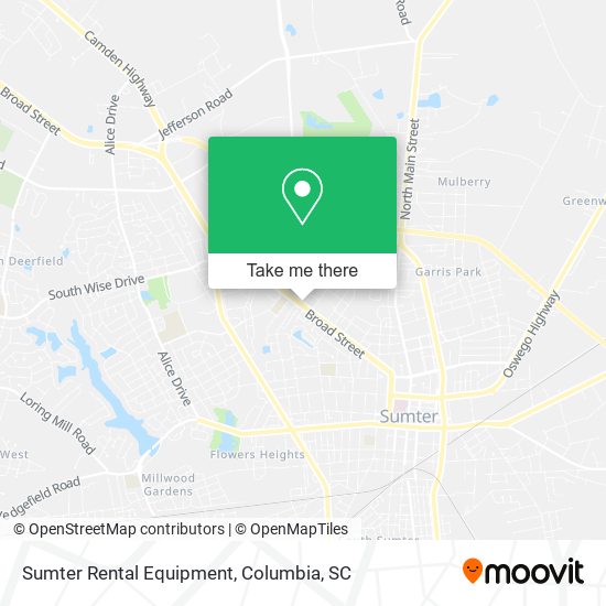 Mapa de Sumter Rental Equipment