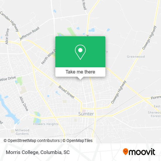 Mapa de Morris College