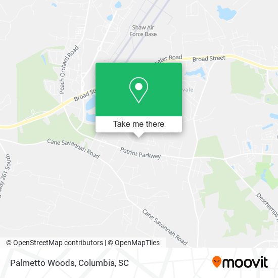 Palmetto Woods map