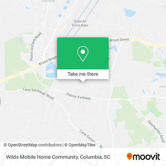 Mapa de Wilds Mobile Home Community