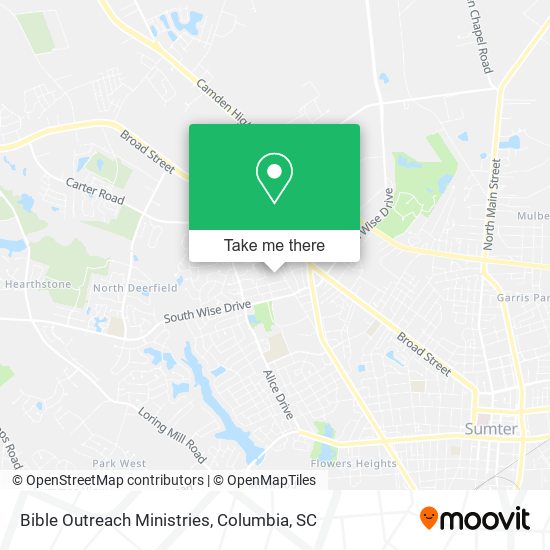 Bible Outreach Ministries map