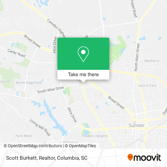 Scott Burkett, Realtor map