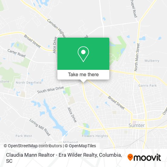 Claudia Mann Realtor - Era Wilder Realty map