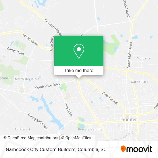 Gamecock City Custom Builders map