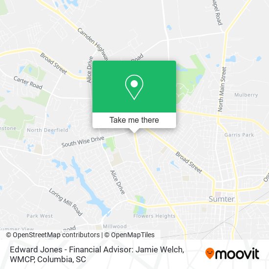 Mapa de Edward Jones - Financial Advisor: Jamie Welch, WMCP
