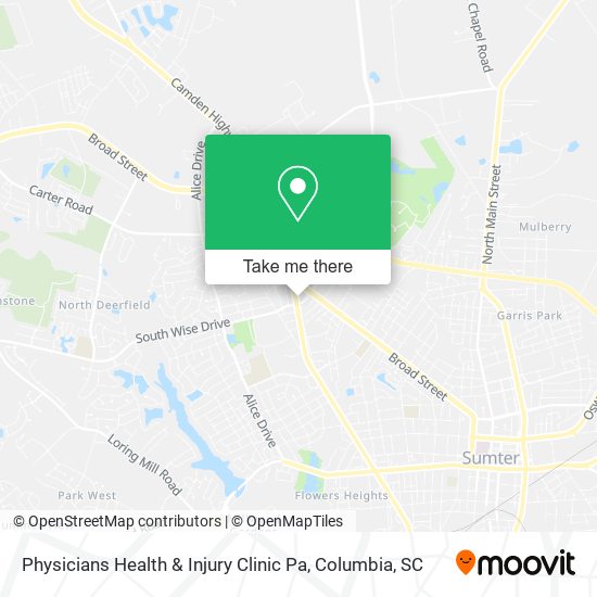 Physicians Health & Injury Clinic Pa map