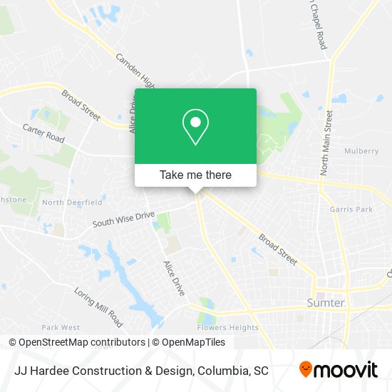 JJ Hardee Construction & Design map